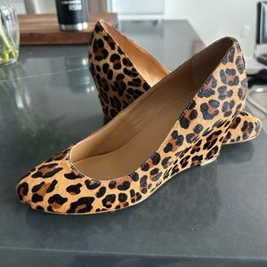 J. Crew Calf Leopard Wedges